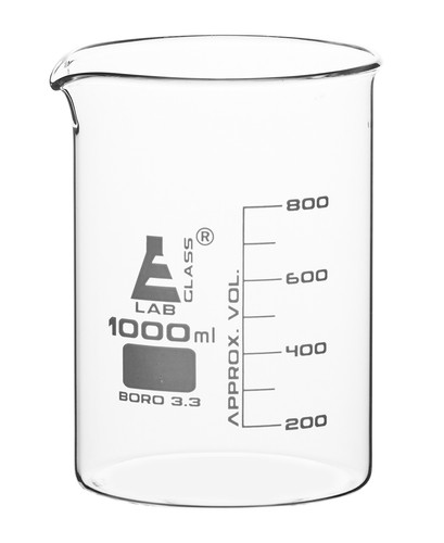 Eisco labs 1000ml beaker - 1000ml, low