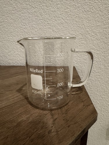 Nilered glass beaker mug - nilered,